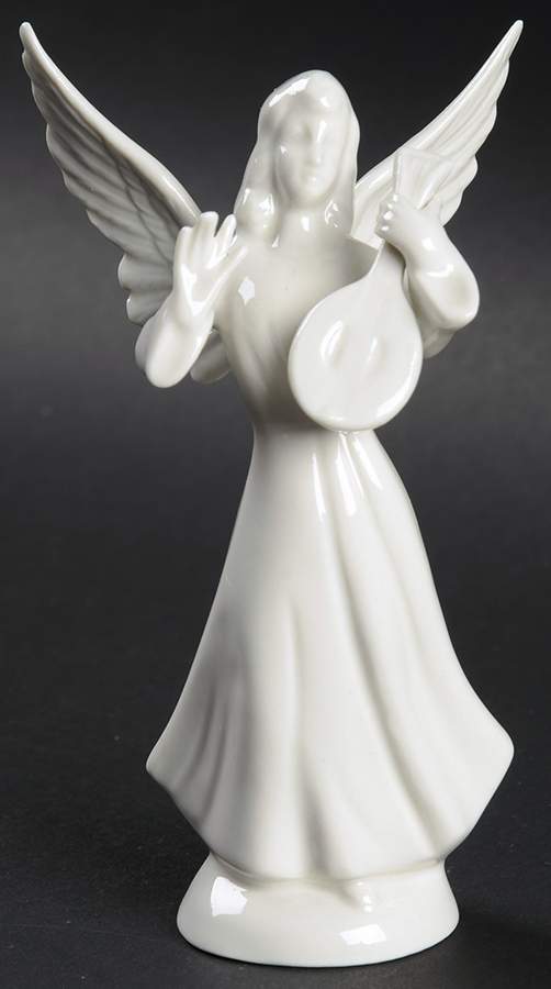 Angel Musicians Angel With Mandolin- Var 2 - No Box by Dresden (German)-1
