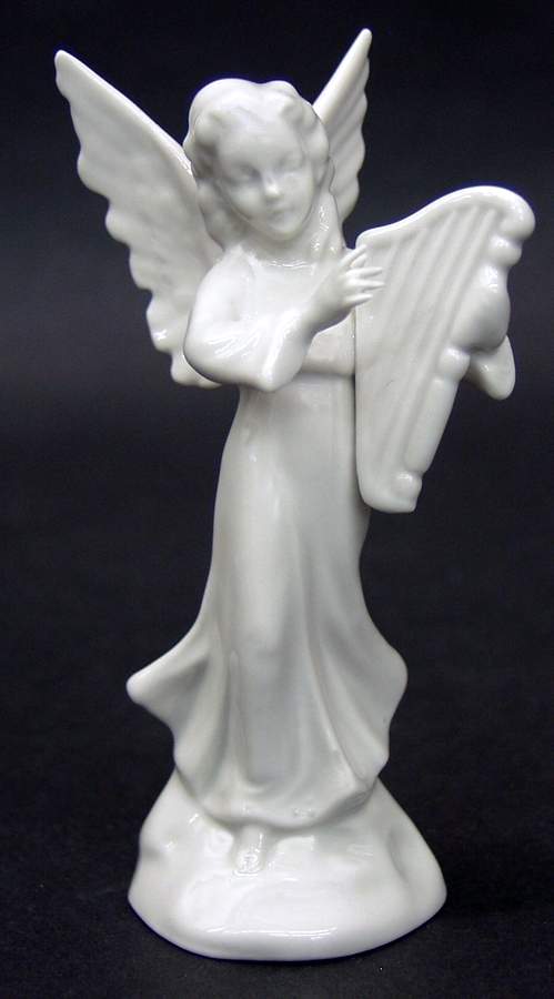 Angel Musicians Angel With Harp - No Box by Dresden (German)-1