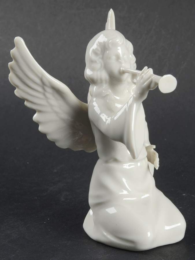 Angel Musicians Angel Kneeling With Trumpet - No Box by Dresden (German)-1