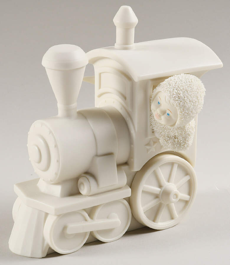 Snowbabies Friendship Club Figurine I  Think I Can Engine - Boxed by Department 56-1