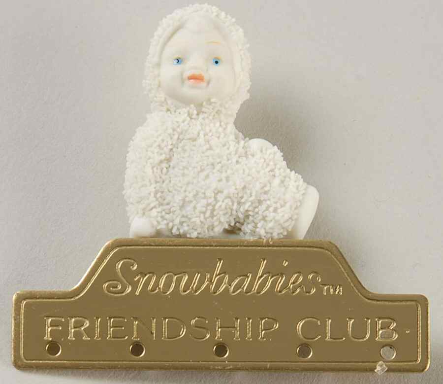 Snowbabies Friendship Club Figurine 1998-1999-Friendship Club Pendant - No Box by Department 56-1