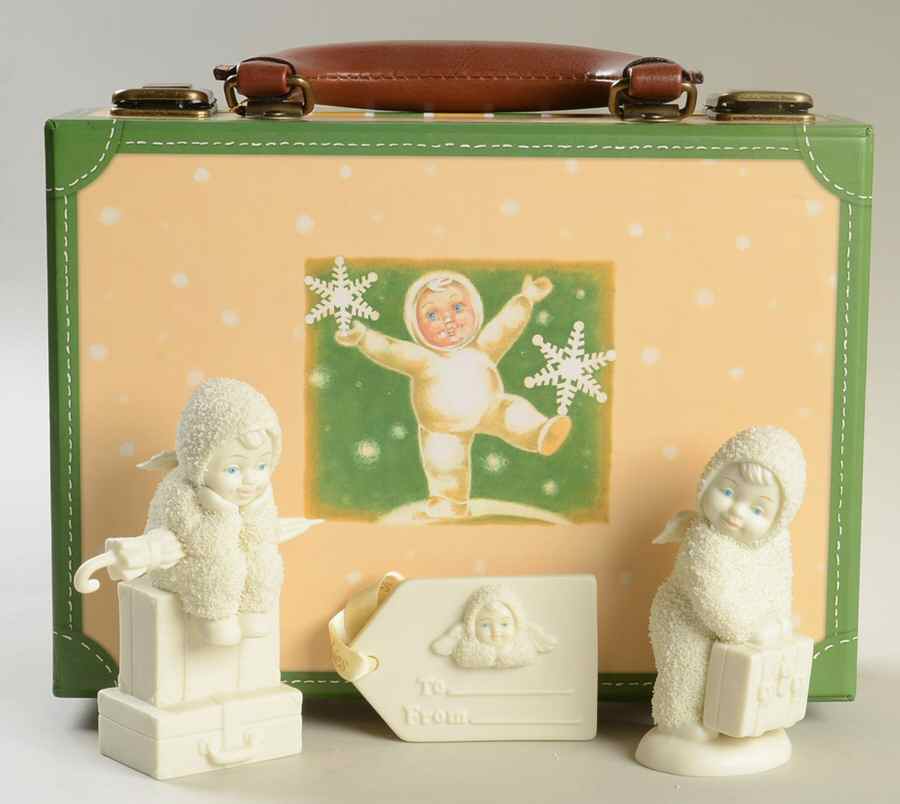 Snowbabies Friendship Club Figurine Ready To See The World-Set Of 4 - No Box by Department 56-1