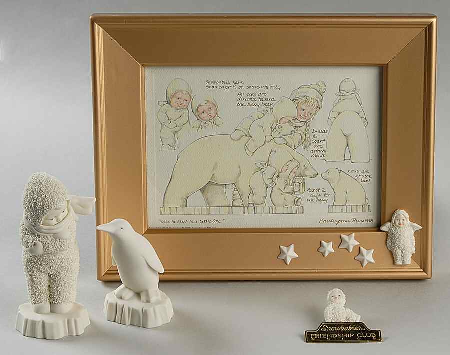 Snowbabies Friendship Club Figurine 1998-1999-Friendship Club Kit-Set Of 3 - Boxed by Department 56-1