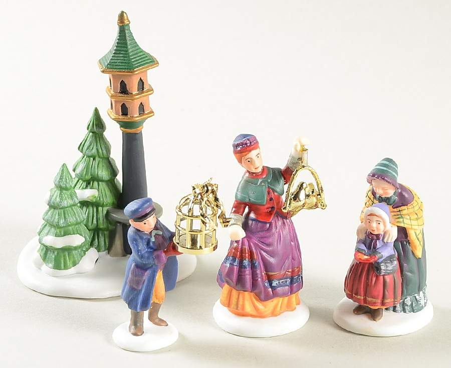 Twelve Days of Dickens Village Two Turtle Doves-Set Of 4 - Boxed by Department 56-1