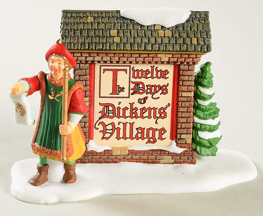 Twelve Days of Dickens Village 12 Days Of Dickens Sign - Boxed by Department 56-1