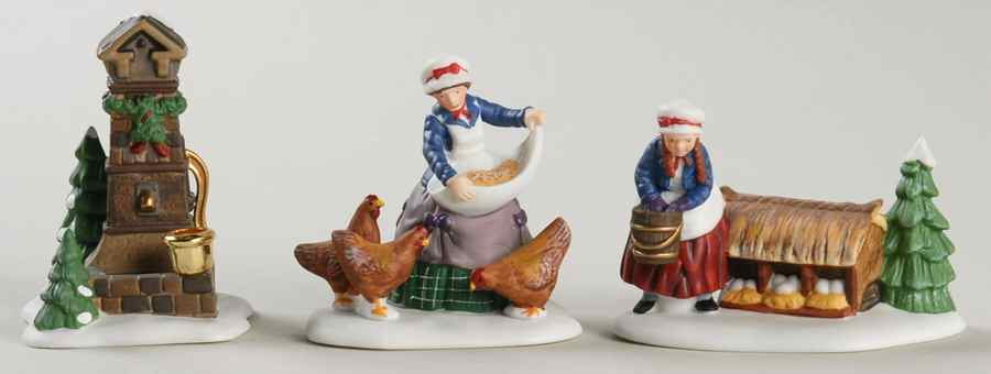 Twelve Days of Dickens Village Three French Hens-Set Of 3 - Boxed by Department 56-1
