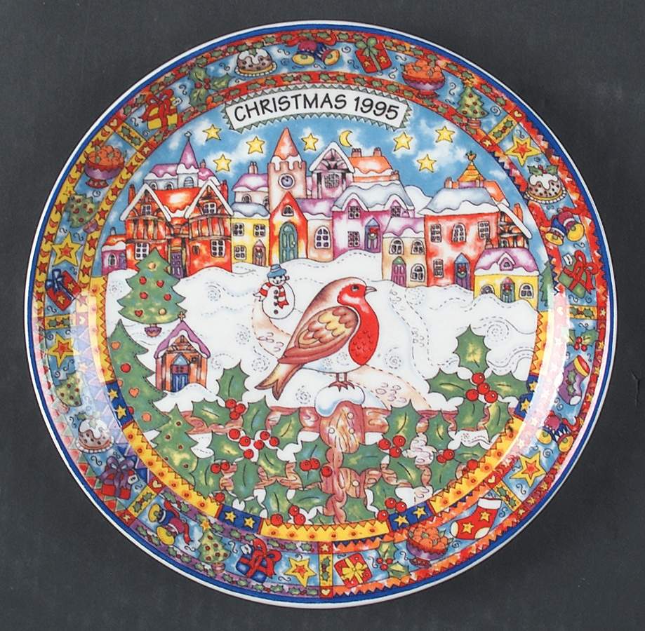 Christmas Plate 1995 Christmas Plate - Wtih Box Bx1995 by Dunoon-1