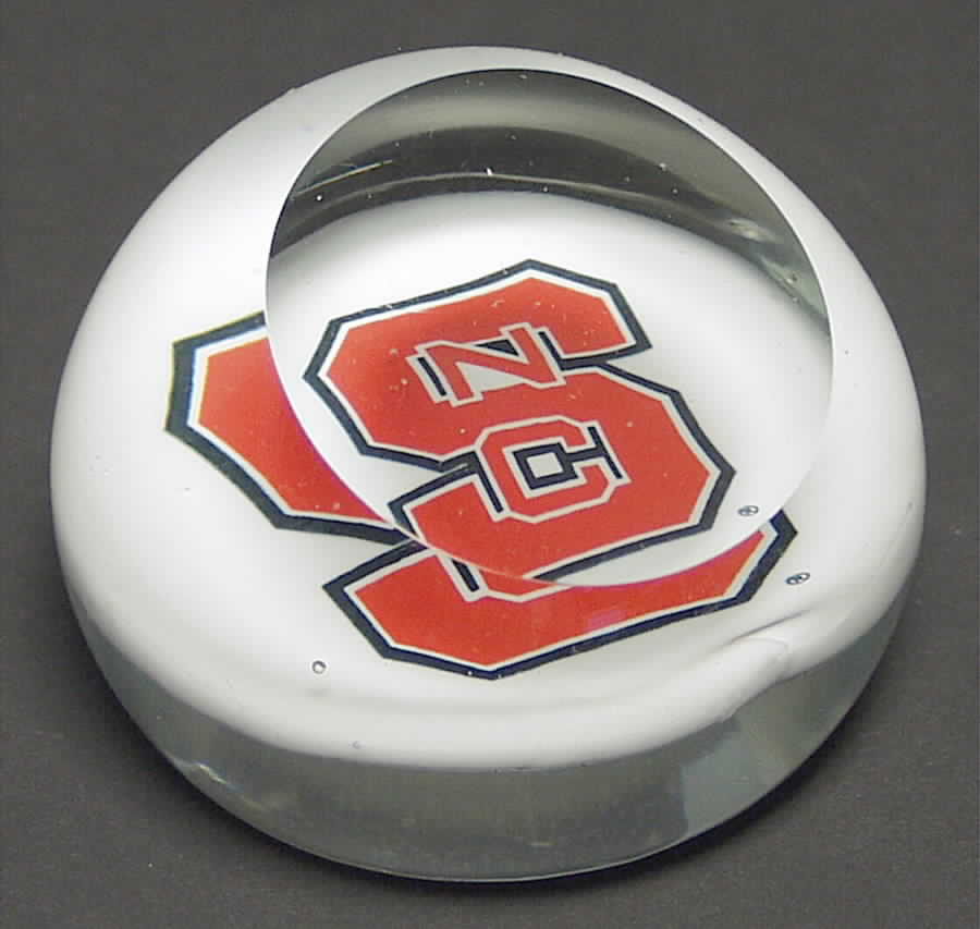 Collegiate Glass Paperweight North Carolina State - Boxed by Dynasty Gallery-1