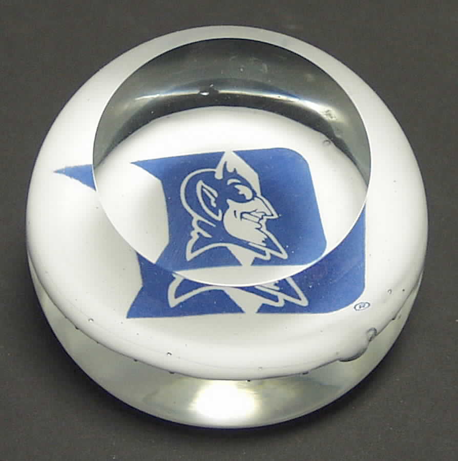 Collegiate Glass Paperweight Duke University - No Box by Dynasty Gallery-1