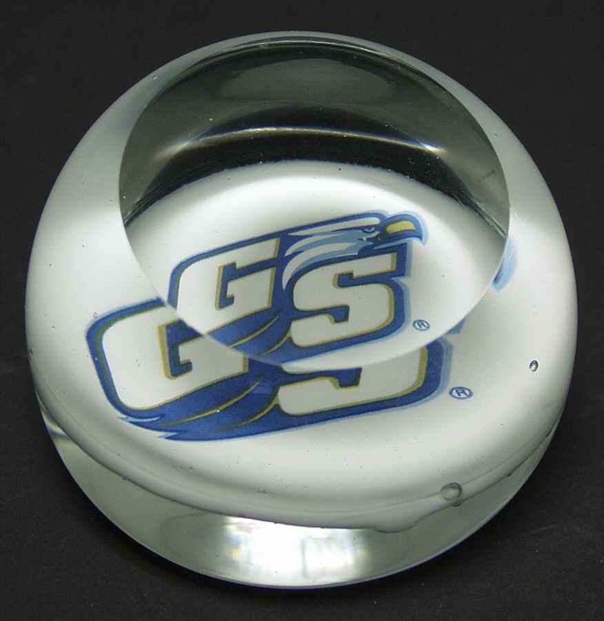 Collegiate Glass Paperweight Georgia Southern University - Boxed by Dynasty Gallery-1