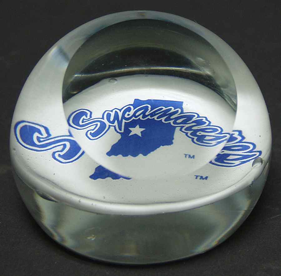 Collegiate Glass Paperweight Indiana State University - Boxed by Dynasty Gallery-1