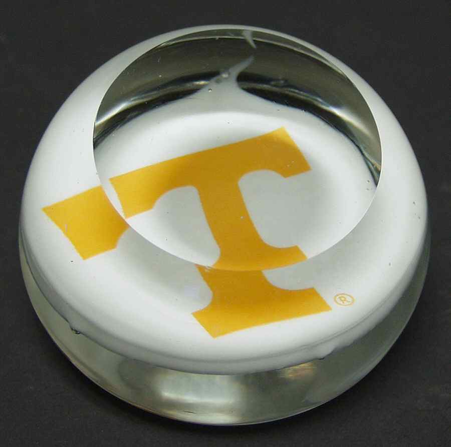 Collegiate Glass Paperweight University Of Tennessee - Boxed by Dynasty Gallery-1