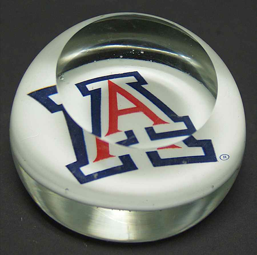 Collegiate Glass Paperweight University Of Arizona-2 - Boxed by Dynasty Gallery-1