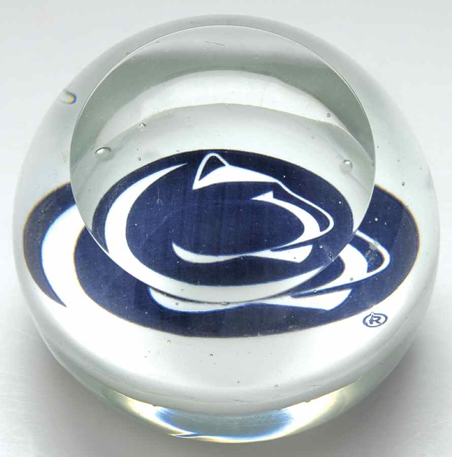 Collegiate Glass Paperweight Penn State University - Boxed by Dynasty Gallery-1