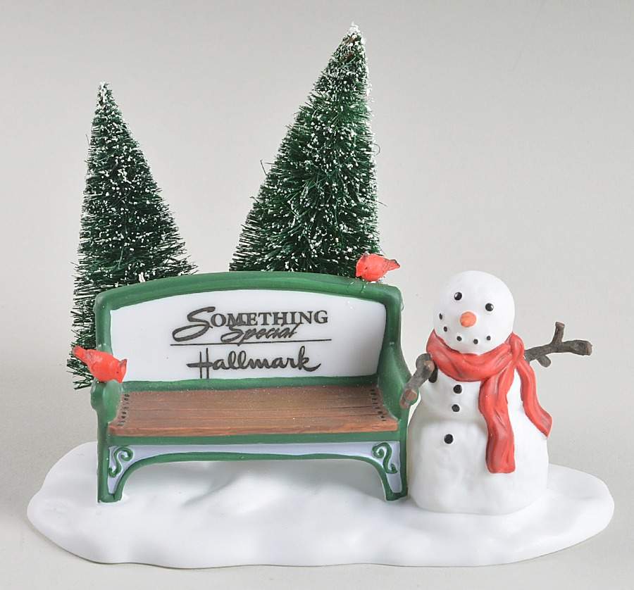 General Village Accessories Village Park Bench-Hallmark-Something Sp - Boxed by Department 56-1