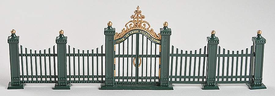 General Village Accessories Wrought Iron Gate & Fence - W-9" - No Box by Department 56-1