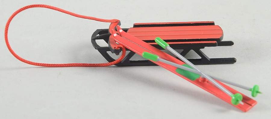 General Village Accessories Sled & Skis - Boxed by Department 56-1