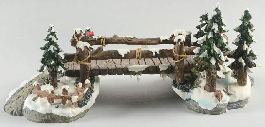 General Village Accessories Mill Creek Wooden Bridge - No Box by Department 56-1
