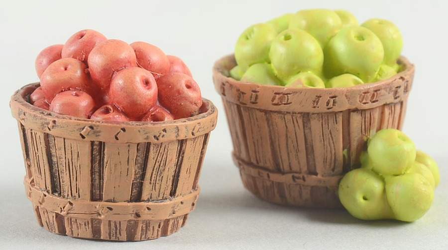 Harvest Collection Accessories Village Baskets Of Apples - Boxed by Department 56-1