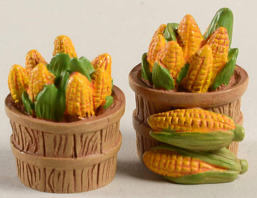 Harvest Collection Accessories Village Baskets Of Corn - Boxed by Department 56-1