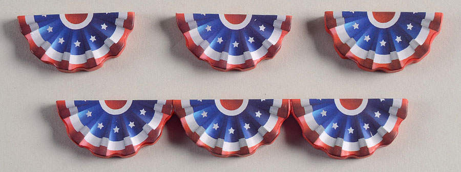General Village Accessories Village Patriotic Bunting-Set Of 4 - Nb902, No Box by Department 56-1