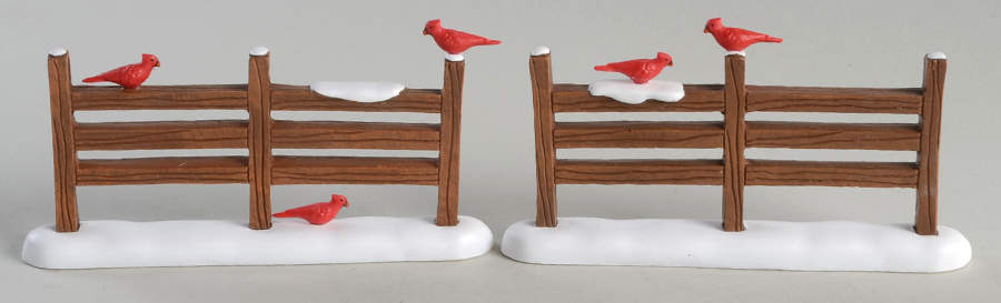 General Village Accessories Cardinal Christmas Fence - Nb938, No Box by Department 56-1