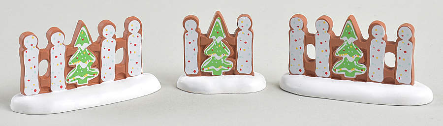 Gingerbread Lane - North Pole Gingerbread Christmas Fence - No Box by Department 56-1