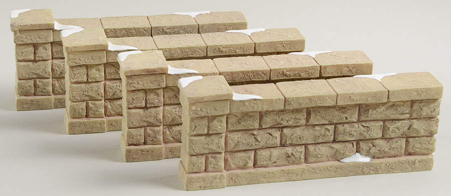 General Village Accessories Camden Park Square Stone Wall 4pk - Boxed by Department 56-1
