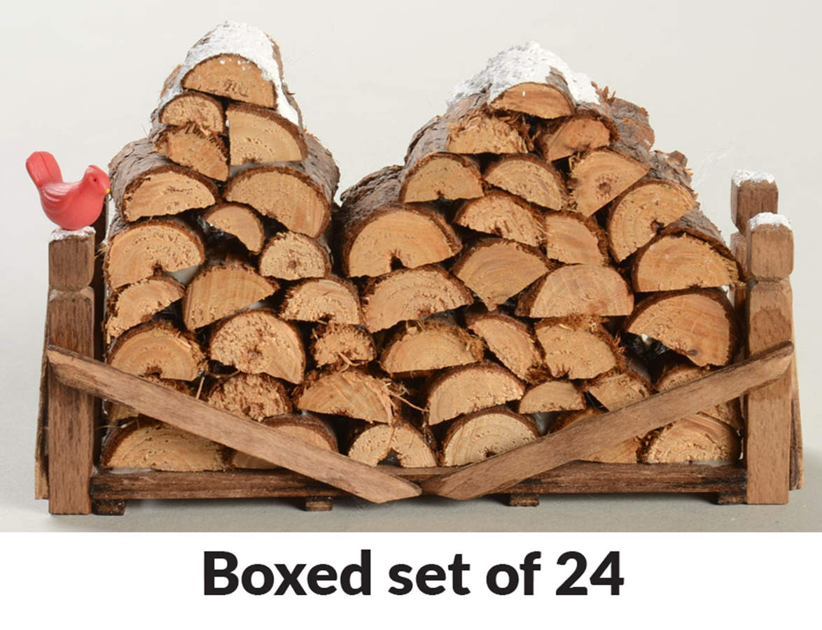 General Village Accessories Log Pile-Fire Wood - No Box by Department 56-1