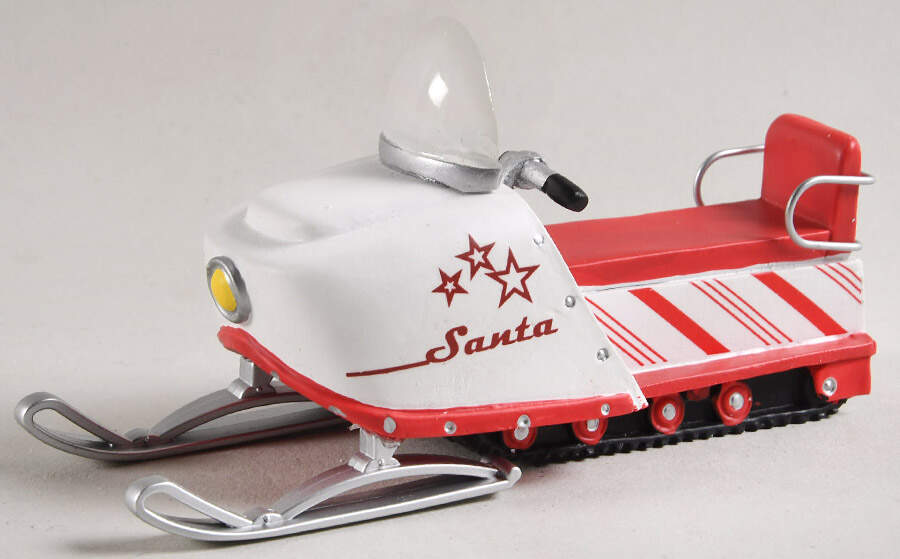 General Village Accessories Candy Cane Snowmobile - With Box Bx968 by Department 56-1
