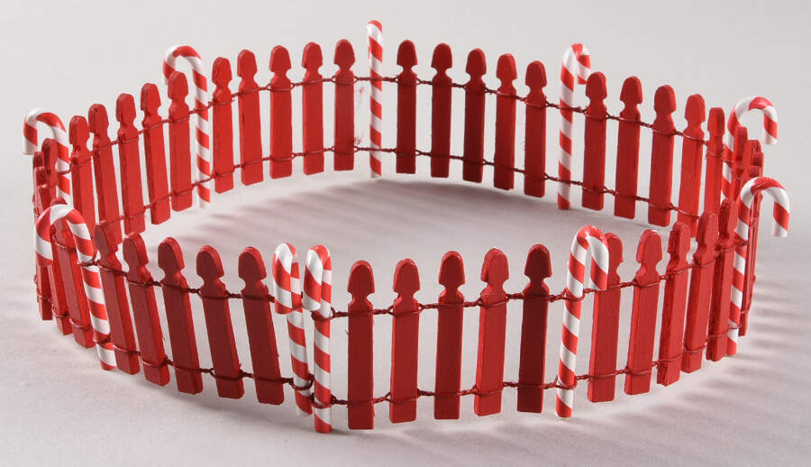 General Village Accessories Peppermint Fence-Single - No Box by Department 56-1