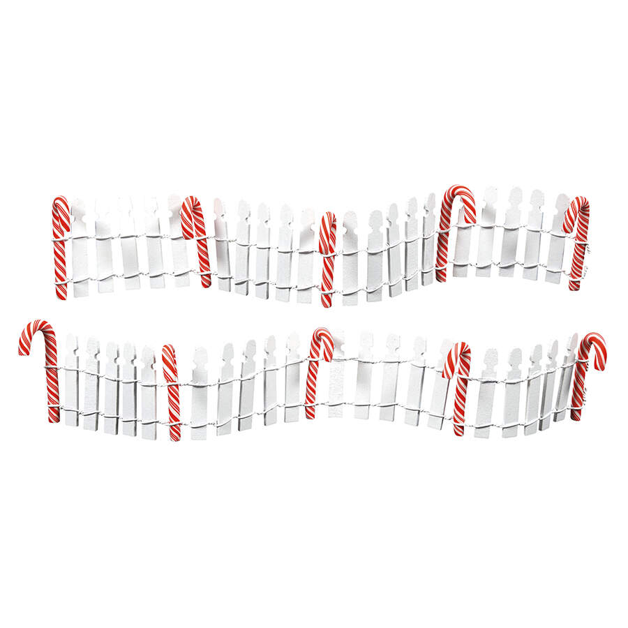 General Village Accessories Delicious Candy Cane Fence - With Box Bx983 by Department 56-1