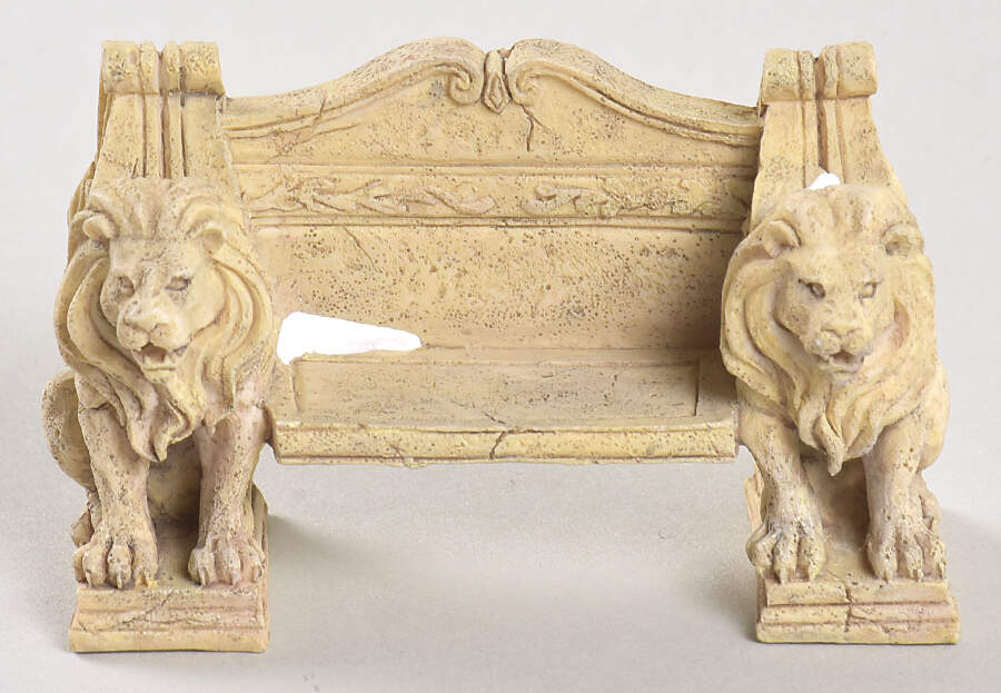 General Village Accessories Camden Lion Bench - No Box by Department 56-1