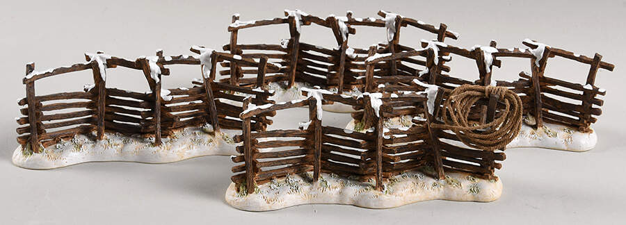 General Village Accessories Corral Fence-Set Of 4 - Boxed by Department 56-1