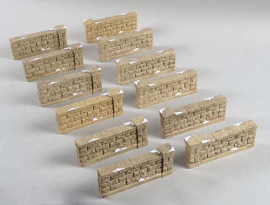 General Village Accessories Camden Park Square Stone Wall 12pk - Boxed by Department 56-1