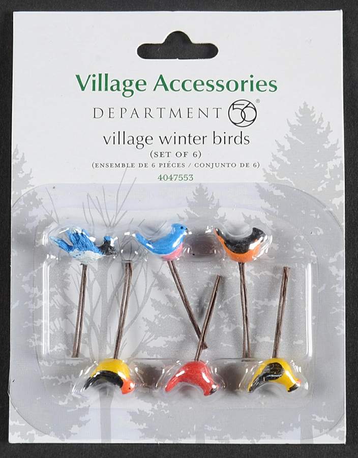 General Village Accessories Village Winter Birds - With Box Bx783 by Department 56-1
