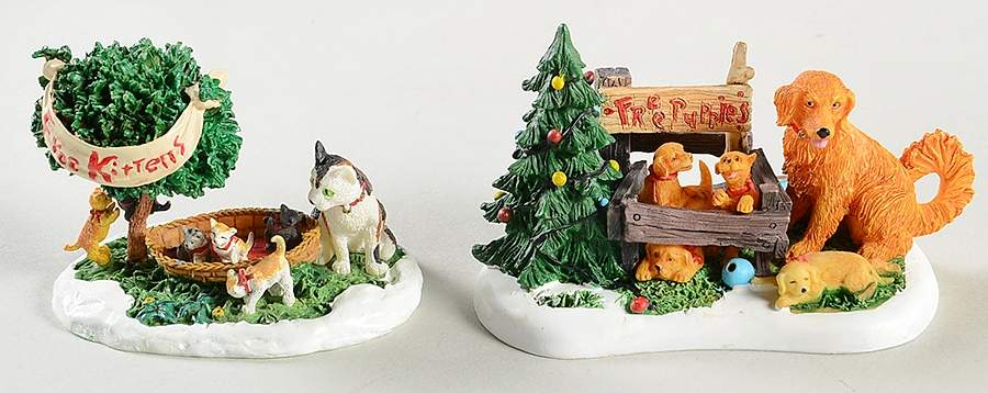 General Village Accessories Dog & Puppies/ Cat & Kittens - No Box by Department 56-1
