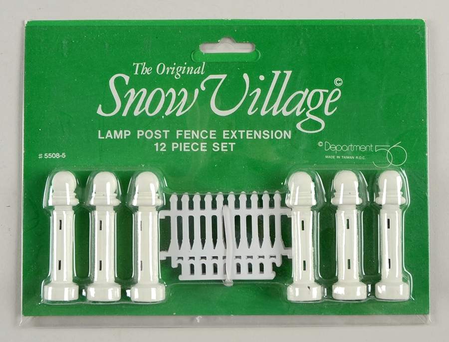 General Village Accessories Lamp Post Fence Extension-White - Boxed by Department 56-1