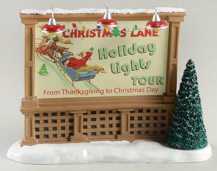 General Village Accessories Christmas Festival Billboard - Nb851, No Box by Department 56-1