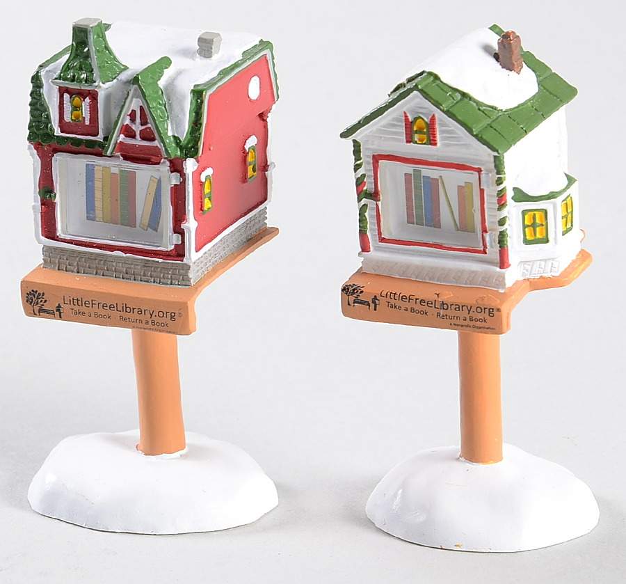 General Village Accessories Little Free Libraries - With Box Bx825 by Department 56-1