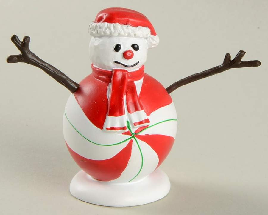 General Village Accessories Peppermint Snowman - Nb828, No Box by Department 56-1