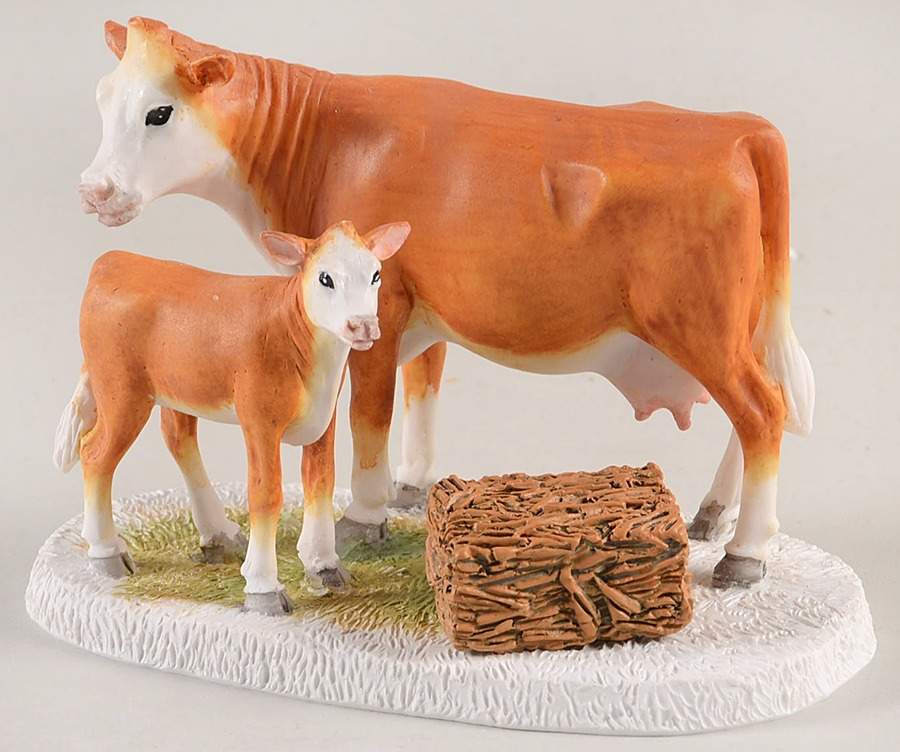 General Village Accessories Mistletoe Farm Cow And Calf - Nb869, No Box by Department 56-1
