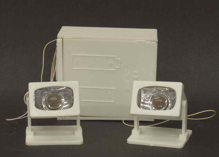 General Village Electrical Spotlight-White - Boxed by Department 56-1