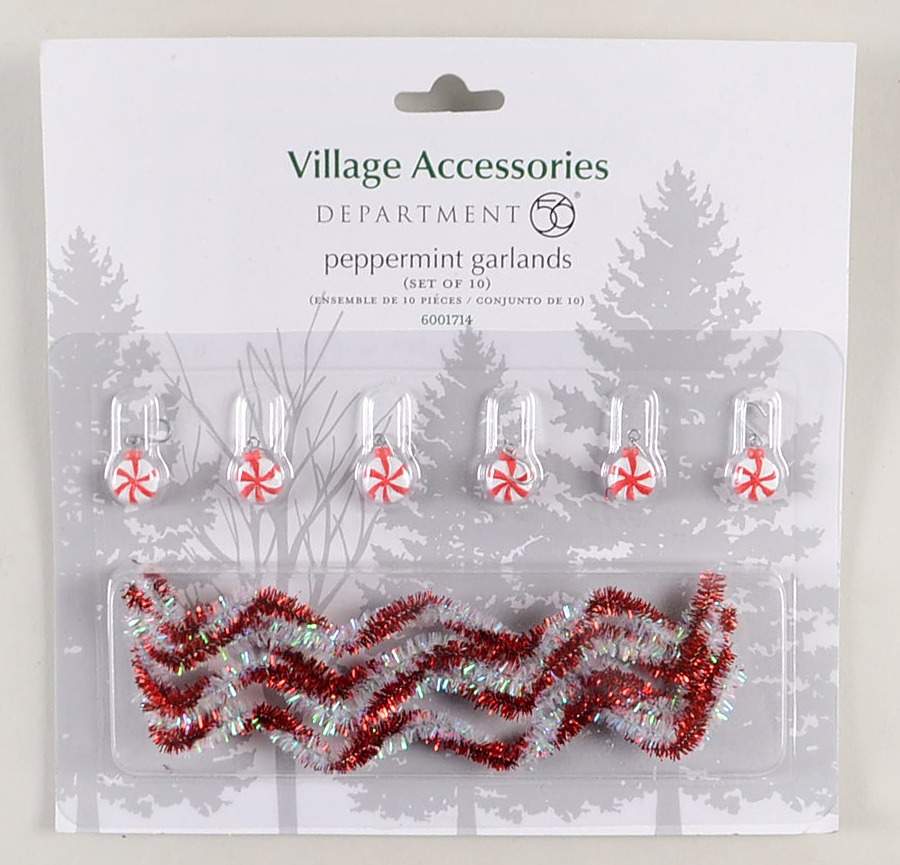 General Village Accessories Peppermint Garlands - With Box Bx856 by Department 56-1