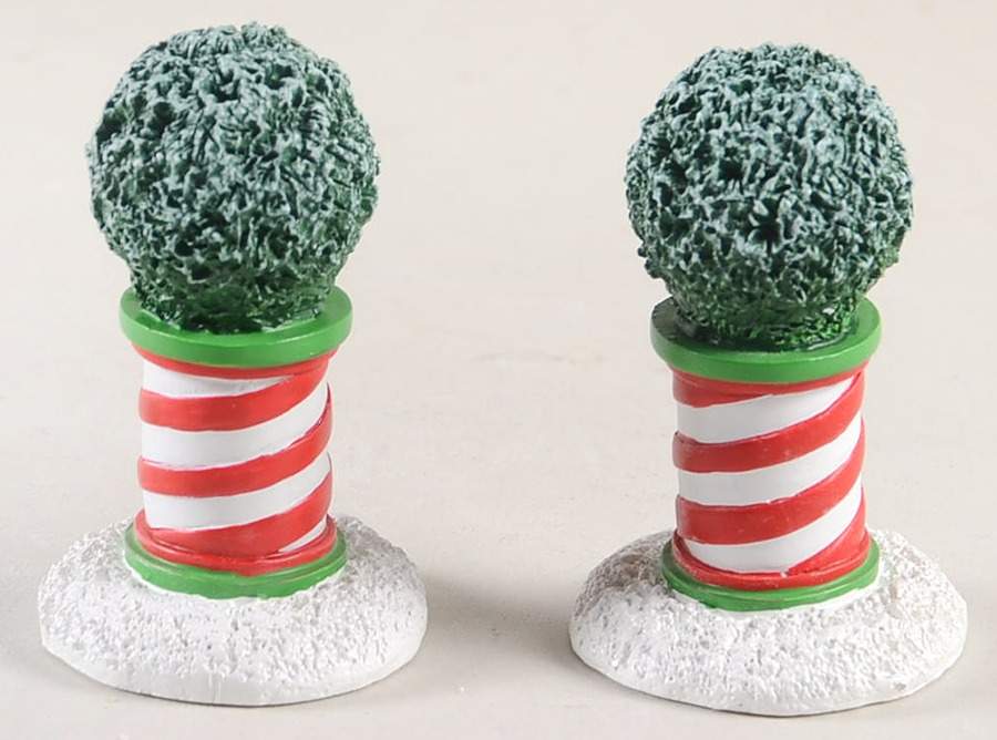 General Village Accessories Peppermint Planters - With Box Bx855 by Department 56-1