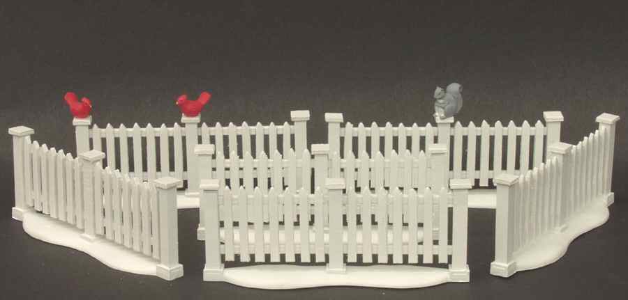General Village Accessories White Picket Fence Extensions - Boxed by Department 56-1