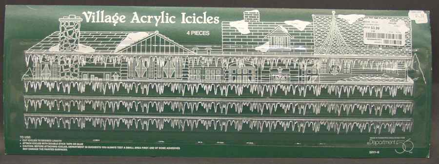General Village Accessories Acrylic Icicles - With Box by Department 56-1