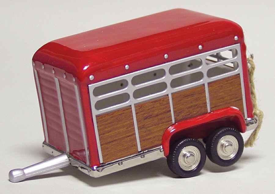 Buck's County-Snow Village Buck's County Horse Trailer - No Box by Department 56-1