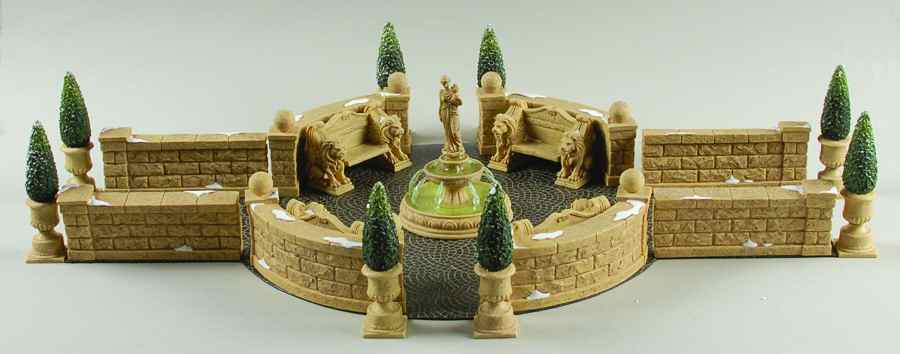 General Village Accessories Camden Park Square-Set Of 22 - With Box Bx326 by Department 56-1