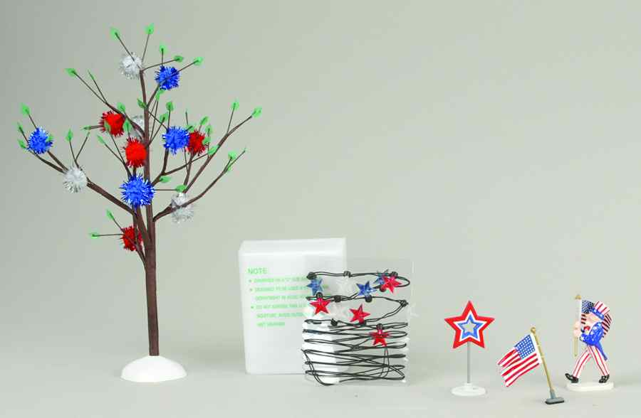 General Village Electrical 4th Of July Decorating Set - Boxed by Department 56-1